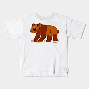 Brown Panda Bear Rules Kids T-Shirt